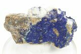 Vibrant Azurite on Quartz Crystals - China #252073-1